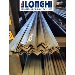 LAMINATO IN FERRO ACCIAIO BARRA PROFILO ANGOLARE 20X20X3 mm. 12 PEZZI da 2 METRI
