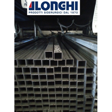 Barre Tubolari Ferro Quadrato 25x25x2mm - Confezione Da 3 Pezzi Da 2 Metri Ciascuno - Foto 2