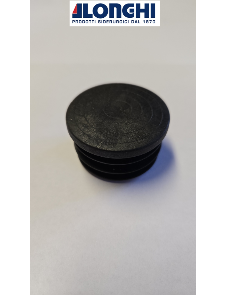 TAPPO PIATTO IN NYLON PER TUBO DIAMETRO 48 MM.