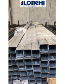 40X40 spess. 2 mm. TUBOLARE QUADRO ZINCATO DA 2 o 3 METRI  SCONTATO DEL 30%