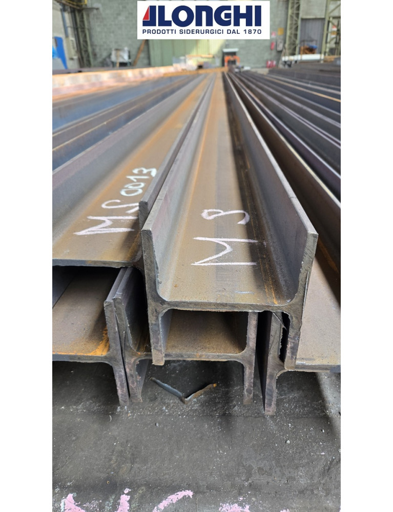 TRAVE HEA 160 qualita' S275JR BARRE DA 25 a 150 CM.