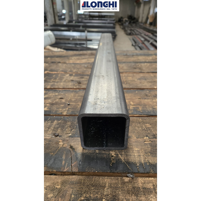 TUBOLARE FERRO QUADRO 80X80X8 mm.  S355J2  BARRA DA 1,0 mt. , da 1,5 mt. , 2,0 mt.