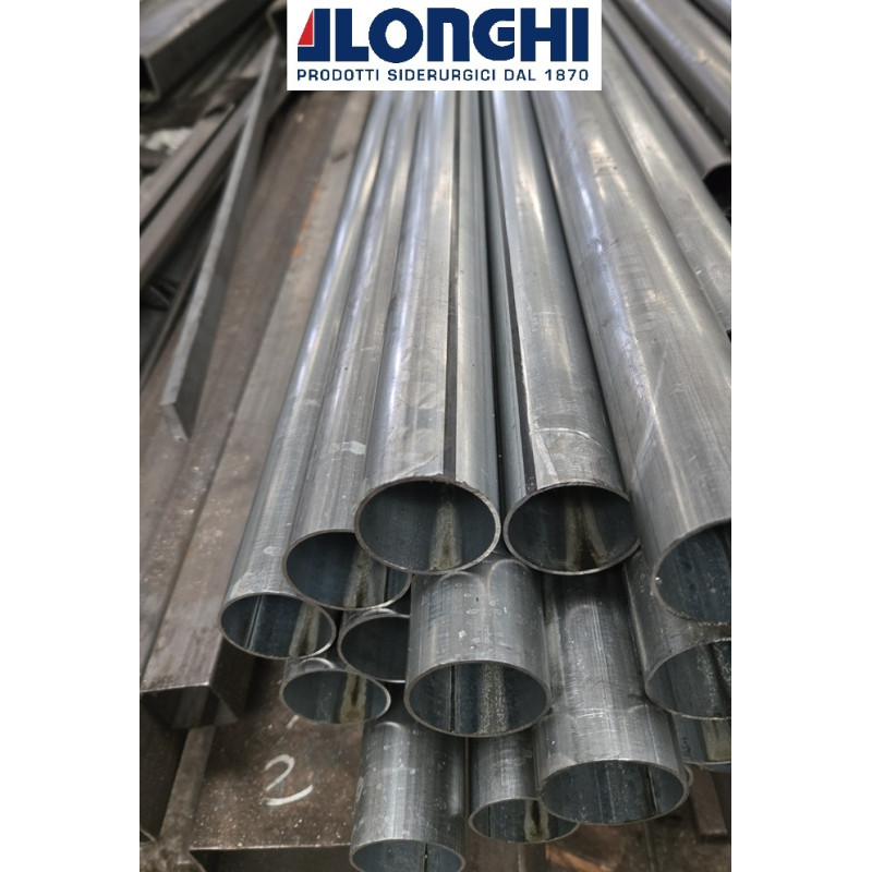 Tubo Tondo Zincato 42x1,5 mm - SCONTATO DEL 30% - barra da 2 o 3 metri