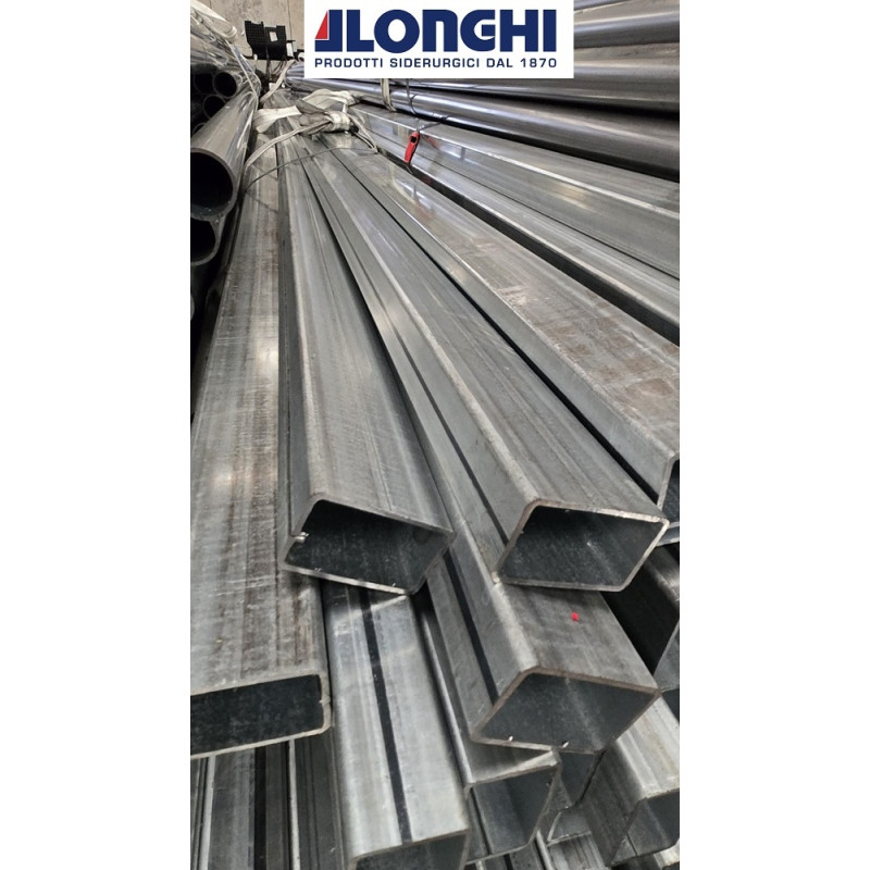 Tubolare Rettangolare  Zincato 50x30x2 mm - SCONTATO DEL 30% - barra da 2 o 3 metri