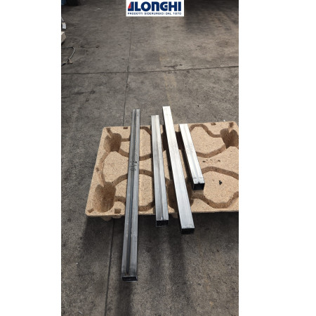 50X50X2 mm.  TUBOLARE FERRO QUADRO - lotto 4 pezzi -scontato del 50%