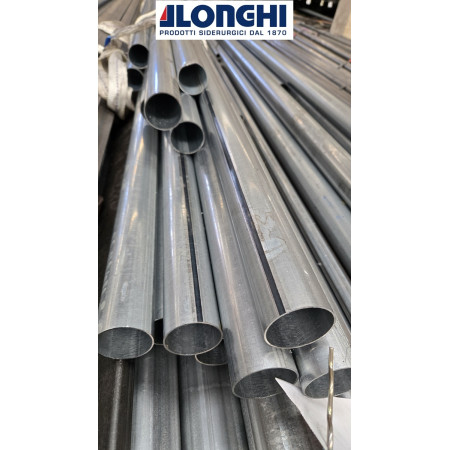 Tubo Tondo Zincato 50x1,5 mm - SCONTATO DEL 30% - barra da 2 metri