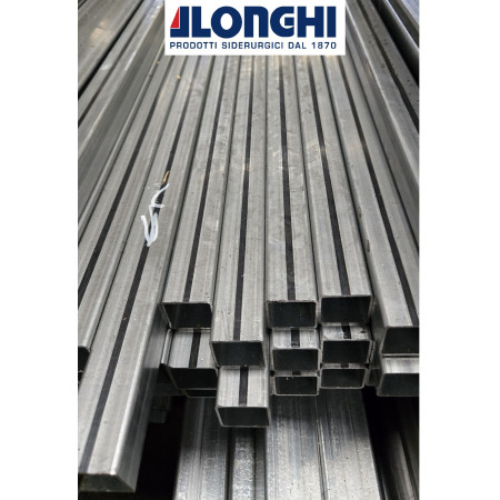 Tubolare Quadro Zincato 30x30x1,5 mm - SCONTATO DEL 30% - barra da 290 cm.