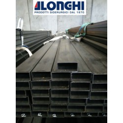 TUBOLARE FERRO RETTANGOLARE  da  100, 120, 150 mm spess. 2 - BARRA DA 290 cm.