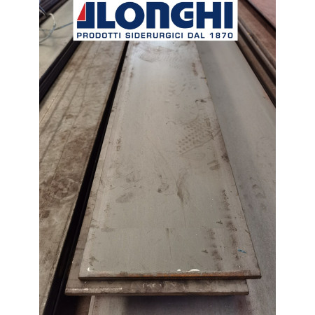 PIASTRA  PIATTO spess. 10 mm.  larghezza 250 mm. -  lunghezza da 200 a 2000 mm. LAMINATO IN FERRO